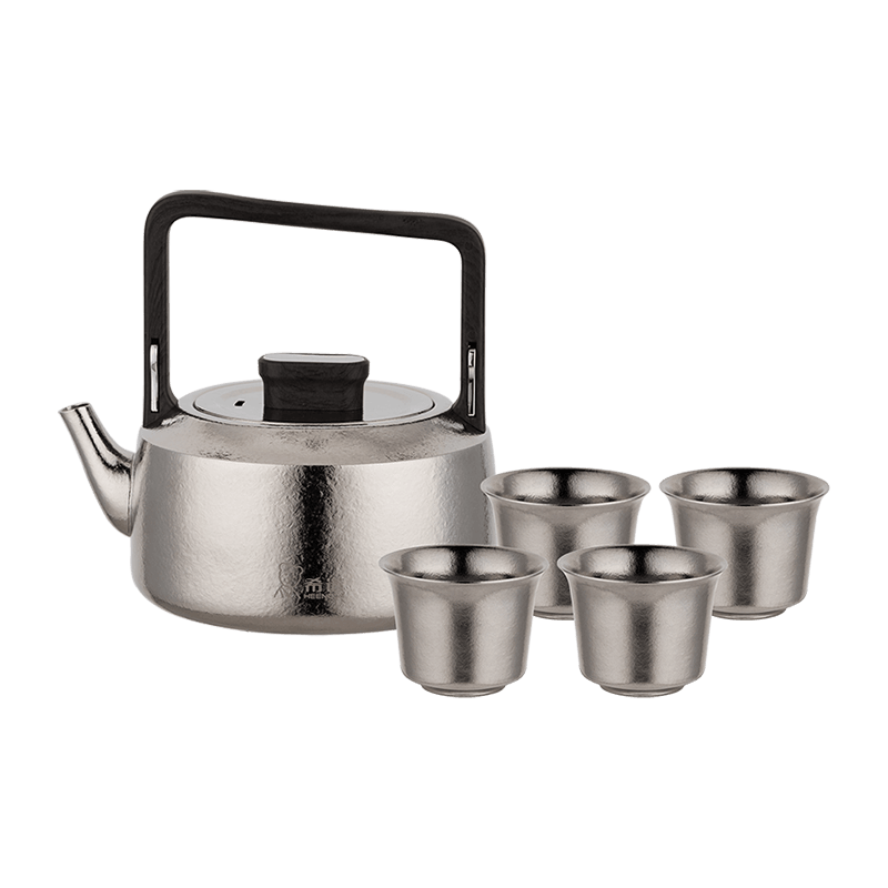 Pure Titanium Qiankun Teapot Tea Set